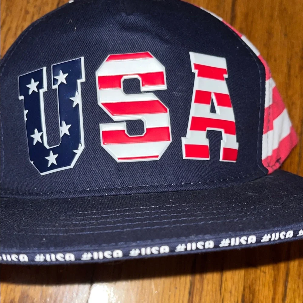 NWT The Children’s Place Kids Patriotic USA Snapback Hat - Navy Red White Small